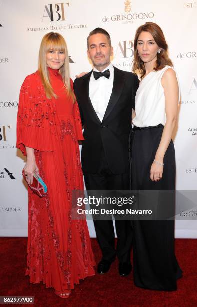 Editor-in-chief of Architectural Digest Amy Astley, designer Marc Jacobs and screenwriter/director Sofia Coppola attend 2017 American Ballet Theatre...