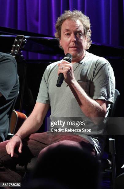 Dave Bassett speaks onstage at Chart Toppers: Songwriters/Producers In-The-Round Featuring Busbee, Dave Bassett, Warren "Oak" Felder, And Teddy...