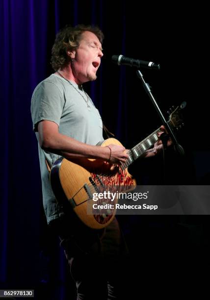 Dave Bassett performs at Chart Toppers: Songwriters/Producers In-The-Round Featuring Busbee, Dave Bassett, Warren "Oak" Felder, And Teddy Geiger at...