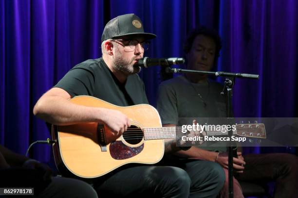 Busbee performs at Chart Toppers: Songwriters/Producers In-The-Round Featuring Busbee, Dave Bassett, Warren "Oak" Felder, And Teddy Geiger at The...