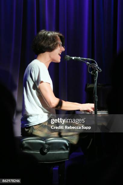 Teddy Geiger performs at Chart Toppers: Songwriters/Producers In-The-Round Featuring Busbee, Dave Bassett, Warren "Oak" Felder, And Teddy Geiger at...