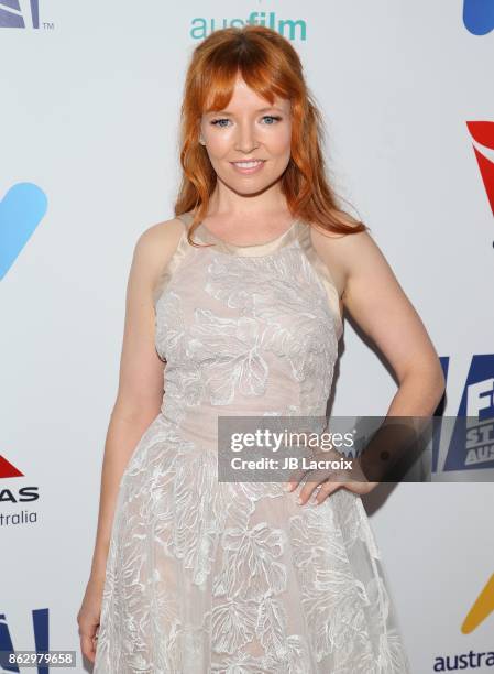 Stef Dawson attends the 6th Annual Australians in film award & benefit dinner on October 16, 2017 in Hollywood, California.