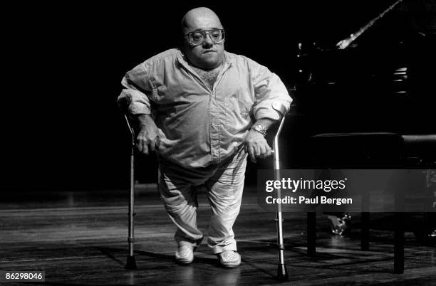 Jazz pianist, Michel Petrucciani on stage at The North Sea Jazz Festival in The Hague, Holland on July 09 1993