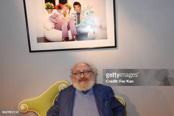 Alain Weill attends the Simon Bocanegra And Philippe Morillon : Exhibition At la Galerie Du Passage Pierre Passebon on October 18, 2017 in Paris,...