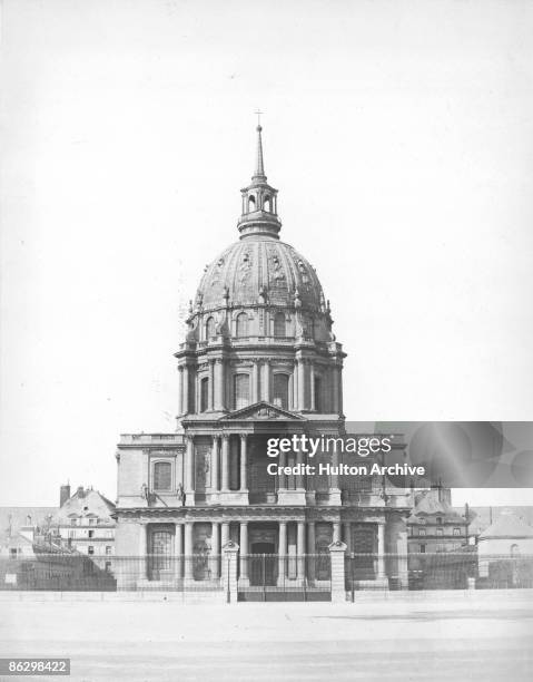 The chapel of Les Invalides in Paris, 1858.