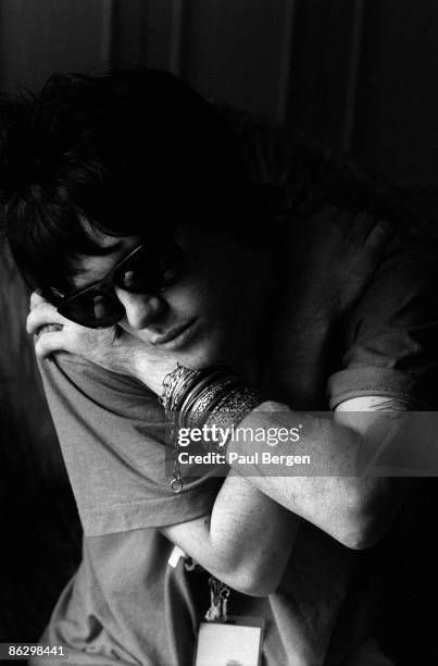 Manic Street Preachers guitarist, Richey Edwards posed in Amsterdam, Holland on March 23 1992