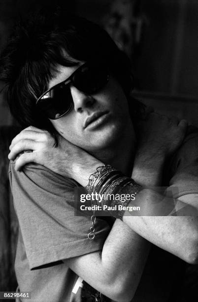 Manic Street Preachers guitarist, Richey Edwards posed in Amsterdam, Holland on March 23 1992