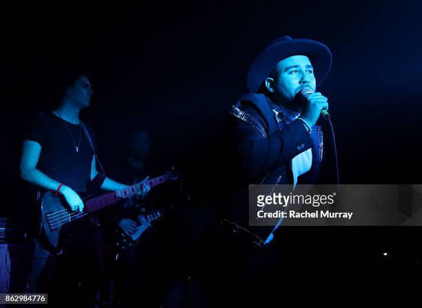 Parson James performs during 'Believer' Spirit Day Concert presented by Justin Tranter and GLAAD at Sayer's Club on October 18, 2017 in Los Angeles,...