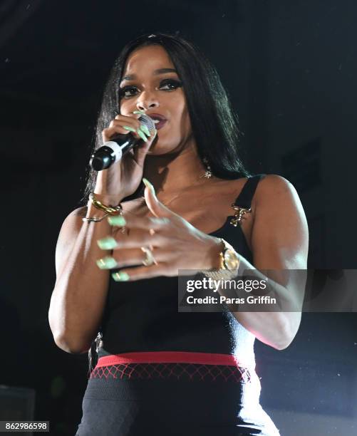 Joseline Hernandez performs onstage during Morehouse Homecoming Hip Hop Concert at Morehouse College Forbes Arena on October 18, 2017 in Atlanta,...