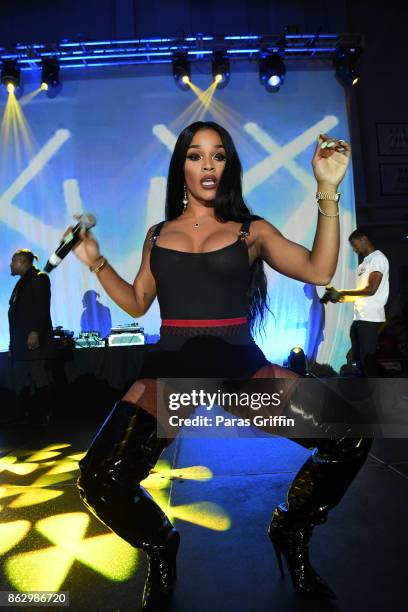 Joseline Hernandez performs onstage during Morehouse Homecoming Hip Hop Concert at Morehouse College Forbes Arena on October 18, 2017 in Atlanta,...