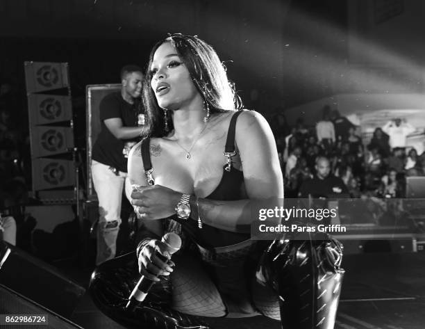 Joseline Hernandez performs onstage during Morehouse Homecoming Hip Hop Concert at Morehouse College Forbes Arena on October 18, 2017 in Atlanta,...