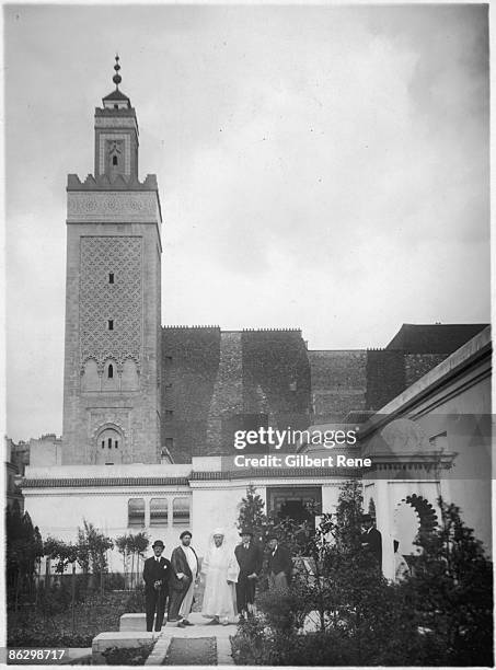 La Grande Mosquee de Paris, the first mosque in Paris, circa 1926. It was built after World War I to show gratitude to Muslims from the French...