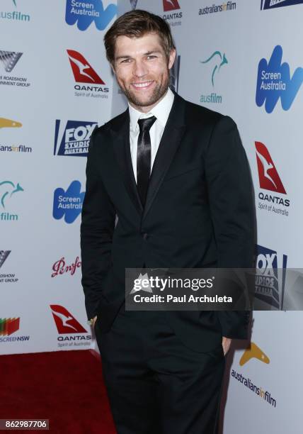 Actor Liam McIntyre attends the 6th Annual Australians in Film Award & Benefit Dinner at NeueHouse Hollywood on October 18, 2017 in Los Angeles,...