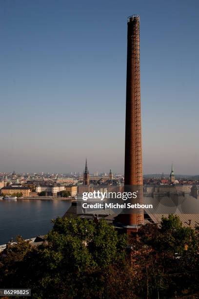 The Sodermalarstrand area on Sodermalm Island with the old workers areas and wood houses during an "Around Stockholm Feature" on October 26, 2006 in...
