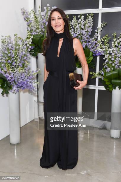 Tamara Mellon attends VIP Conversation for Women's Brain Health Initiative Hosted by Sharon Stone at Gagosian Gallery on October 18, 2017 in Beverly...