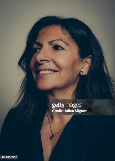 Mayor of Paris Anne Hidalgo is photographed for L'OBS on October 4, 2017 in Paris, France.