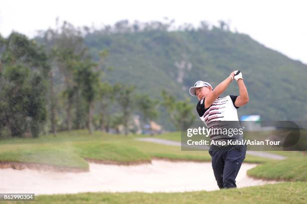 Giwhan Kim of Korea pictured during the first round of the Macao Open 2017 at Macau Golf and Country Club on October 19, 2017 in Macau, Macau.