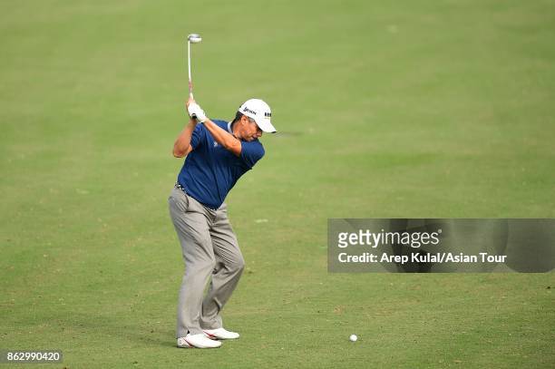 Adilson Da Silva of Brazil pictured during the first round of the Macao Open 2017 at Macau Golf and Country Club on October 19, 2017 in Macau, Macau.