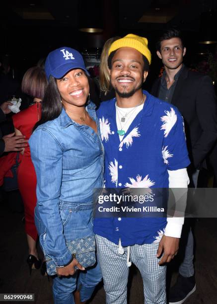 Regina King and DJ Buttercream attend Childhelp Hollywood Heroes on October 18, 2017 in Beverly Hills, California.