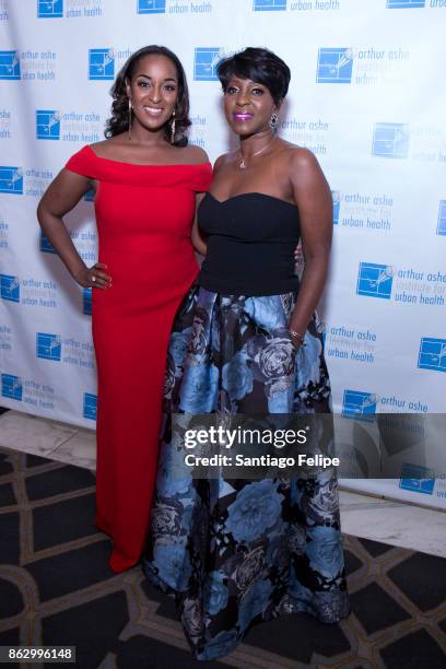 Natasha Alford and Cheryl Wills attend the 23rd Annual Black Tie & Sneakers Gala Benefiting The Arthur Ashe Institute For Urban Health at the Grand...