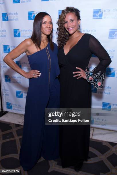 Cathleen Trigg Jones and Yvonna Kopacz Wright attend the 23rd Annual Black Tie & Sneakers Gala Benefiting The Arthur Ashe Institute For Urban Health...
