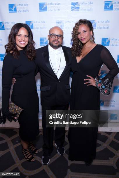 Soledad O' Brien, Brett Wright and Yvonna Kopacz Wright attend the 23rd Annual Black Tie & Sneakers Gala Benefiting The Arthur Ashe Institute For...