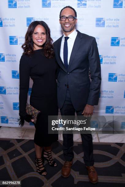 Soledad O' Brien and Robert Gore attend the 23rd Annual Black Tie & Sneakers Gala Benefiting The Arthur Ashe Institute For Urban Health at the Grand...