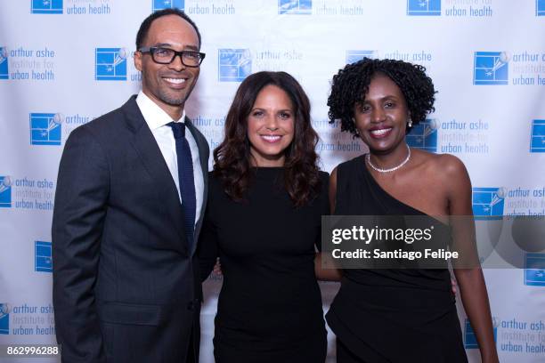 Robert Gore, Soledad O' Brien and Dr. Marilyn A. Fraser attend the 23rd Annual Black Tie & Sneakers Gala Benefiting The Arthur Ashe Institute For...