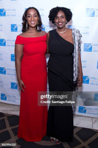 Natasha Alford and Dr. Marilyn A. Fraser attend the at the 23rd Annual Black Tie & Sneakers Gala Benefiting The Arthur Ashe Institute For Urban...