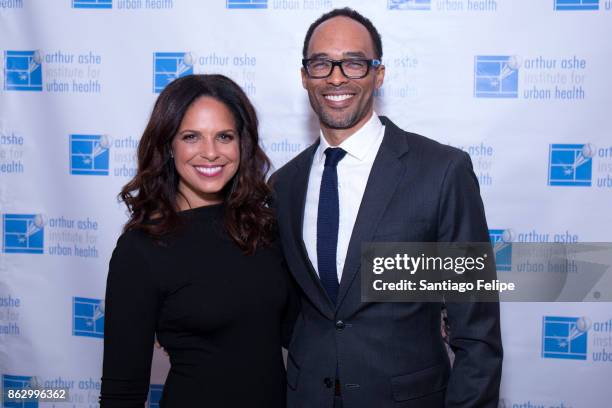 Soledad O' Brien and Robert Gore attend the 23rd Annual Black Tie & Sneakers Gala Benefiting The Arthur Ashe Institute For Urban Health at the Grand...