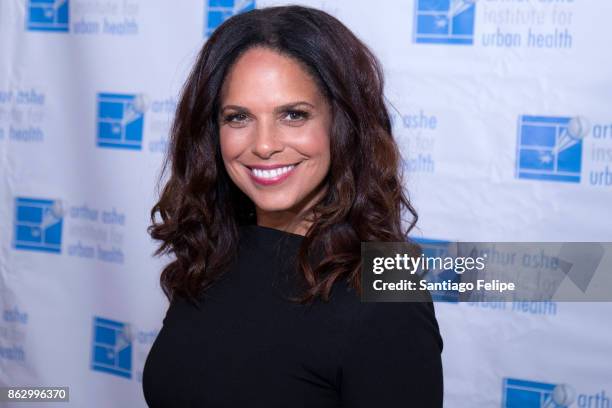 Soledad O' Brien attends the at the 23rd Annual Black Tie & Sneakers Gala Benefiting The Arthur Ashe Institute For Urban Health Grand Hyatt on...