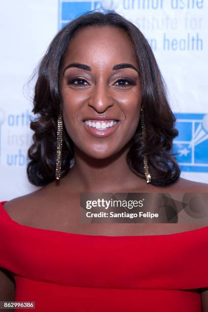 Natasha Alford attends the 23rd Annual Black Tie & Sneakers Gala Benefiting The Arthur Ashe Institute For Urban Health at the Grand Hyatt on October...