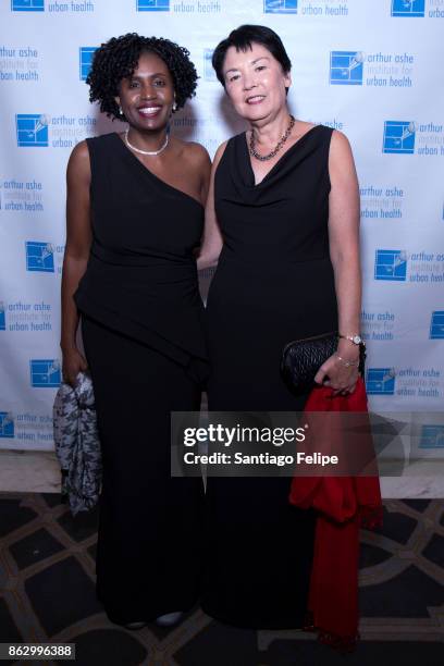 Dr. Marilyn A. Fraser and Kathy Hirata Chin attend the 23rd Annual Black Tie & Sneakers Gala Benefiting The Arthur Ashe Institute For Urban Health at...