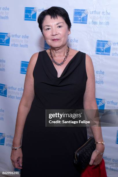 Kathy Hirata Chin attends the 23rd Annual Black Tie & Sneakers Gala Benefiting The Arthur Ashe Institute For Urban Health at the Grand Hyatt on...