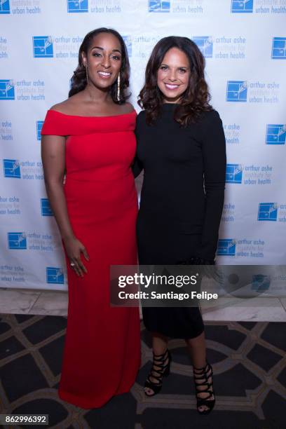 Natasha Alford and Soledad O' Brien attend the 23rd Annual Black Tie & Sneakers Gala Benefiting The Arthur Ashe Institute For Urban Health at the...