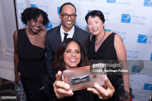Dr. Marilyn A. Fraser, Robert Gore, Soledad O' Brien and Kathy Hirata Chin attend the 23rd Annual Black Tie & Sneakers Gala Benefiting The Arthur...