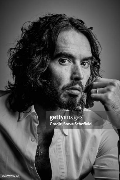 Writer, actor, comedian and campaigner, Russell Brand is photographed on September 5, 2017 in London, England.