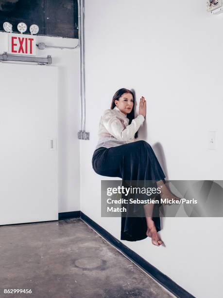 Performance artist Marina Abramovic is photographed for Paris Match on August 31, 2017 in New York City.