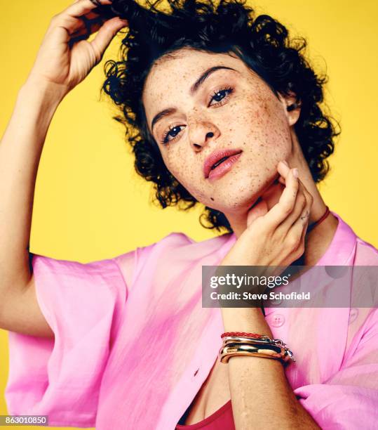 Actor Alia Shawkat is photographed for the Guardian on April 3, 2017 in Los Angeles, California.