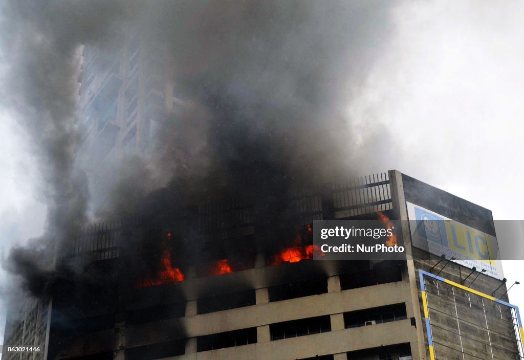 Fire broke out at the 16th floor of the State Bank of India