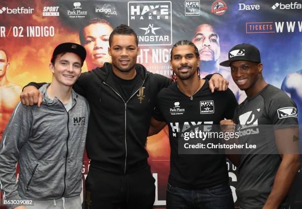 Willy "Braveheart" Hutchinson, Joe "Juggernaut" Joyce, David "The Hayemaker" Haye and Michael "Venom" Page pose for the camera during the Hayemaker...