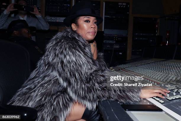 Keyshia Cole attends her "11:11 Reset" Listening Party at Premiere Recording Studio on October 18, 2017 in New York City.