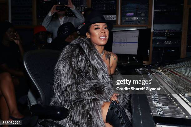 Keyshia Cole attends her "11:11 Reset" Listening Party at Premiere Recording Studio on October 18, 2017 in New York City.