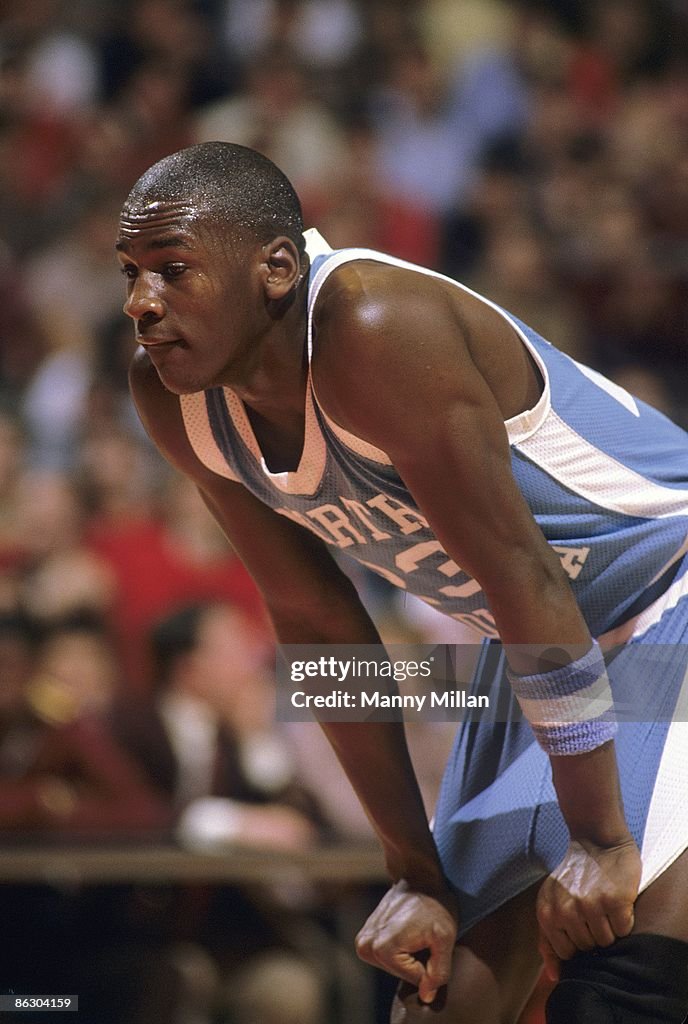 North Carolina Michael Jordan during game vs Maryland. College Park, News Photo - Getty Images