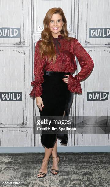 Actress JoAnna Garcia Swisher attends Build to discuss the show "Kevin Saves The World" at Build Studio on October 19, 2017 in New York City.