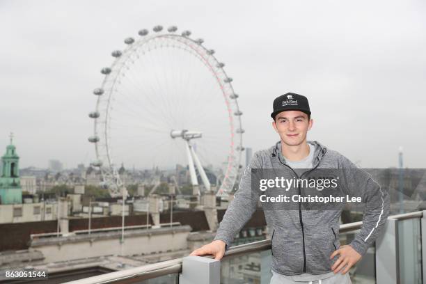 Willy "Breaveheart" Hutchinson poses for the camera during the Hayemaker Ringstar Fight Night Weigh In at the Park Plaza Westminster Bridge London on...