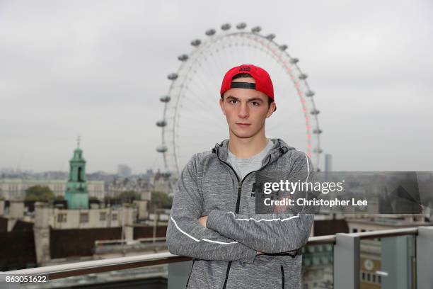 Willy "Breaveheart" Hutchinson poses for the camera during the Hayemaker Ringstar Fight Night Weigh In at the Park Plaza Westminster Bridge London on...