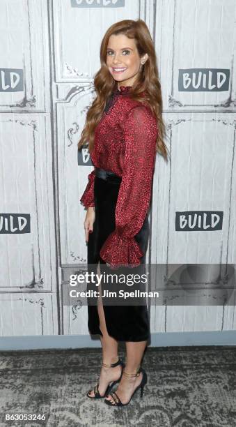 Actress JoAnna Garcia Swisher attends Build to discuss the show "Kevin Saves The World" at Build Studio on October 19, 2017 in New York City.