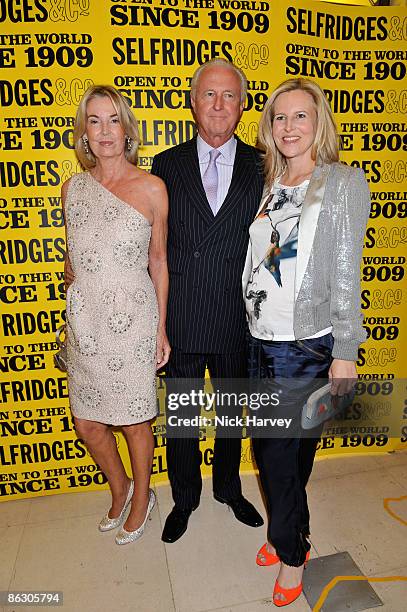 Hilary Weston, Galen Weston and Alannah Weston attend Selfridges' 100th birthday party at Selfridges on April 30, 2009 in London, England.