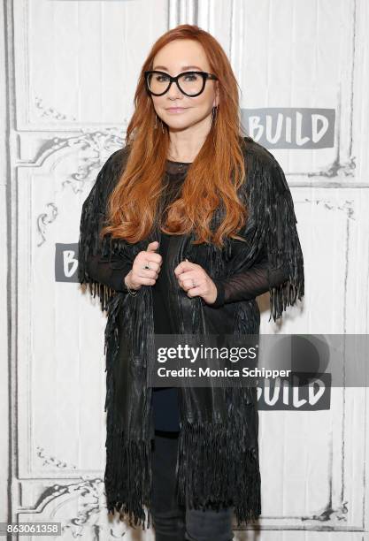 Singer-songwriter Tori Amos discusses her album "Native Invader" & World Tour at Build Studio on October 19, 2017 in New York City.